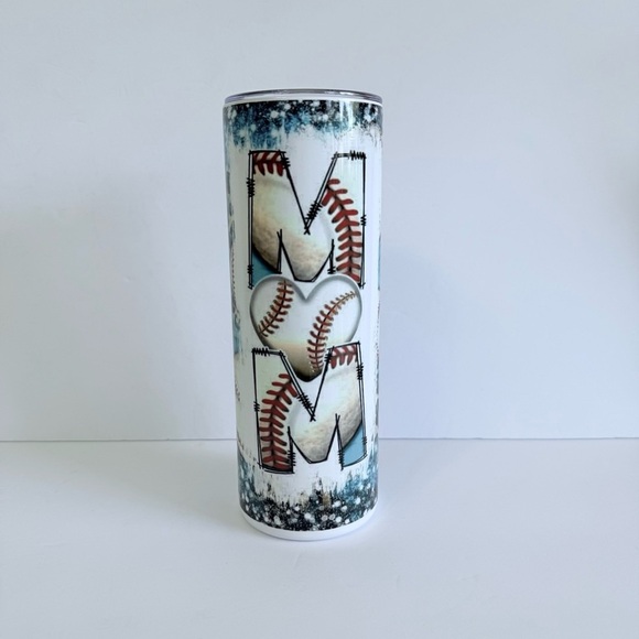 Baseball Mom 20oz Skinny Tumbler - Picture 2 of 4
